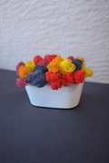 Jardinière Élégante en Céramique Semi-Ovale