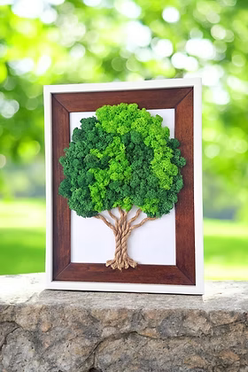 “L’Arbre de Vie” – Cadre artisanal en bois massif 40 × 30 cm