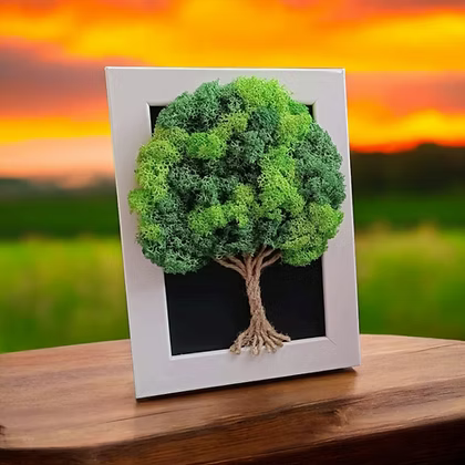 Mini tableau végétal “L’Arbre de Vie” – 20 × 15 cm