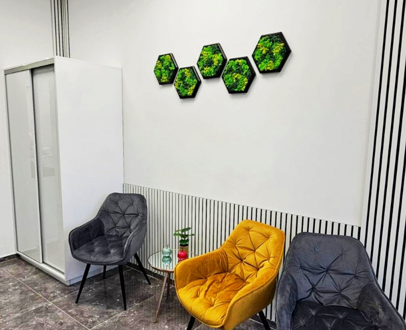 Panneau Mural Hexagonal – Diamètre 30 cm