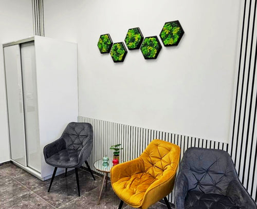 Panneau Mural Hexagonal – Diamètre 30 cm