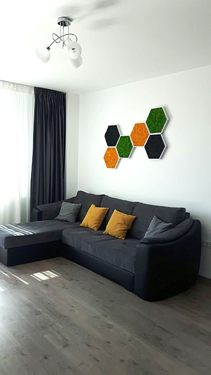 Panneau Mural Hexagonal – Diamètre 30 cm