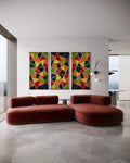 Panneau Mural « Creative House » – Bois Massif 100 × 40 cm