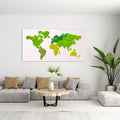 Panneau Végétal « Monde Vivant » – Blanc (80 × 40 cm)