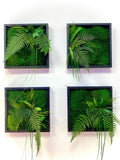 Panneau mural en bois massif – 35 × 35 cm