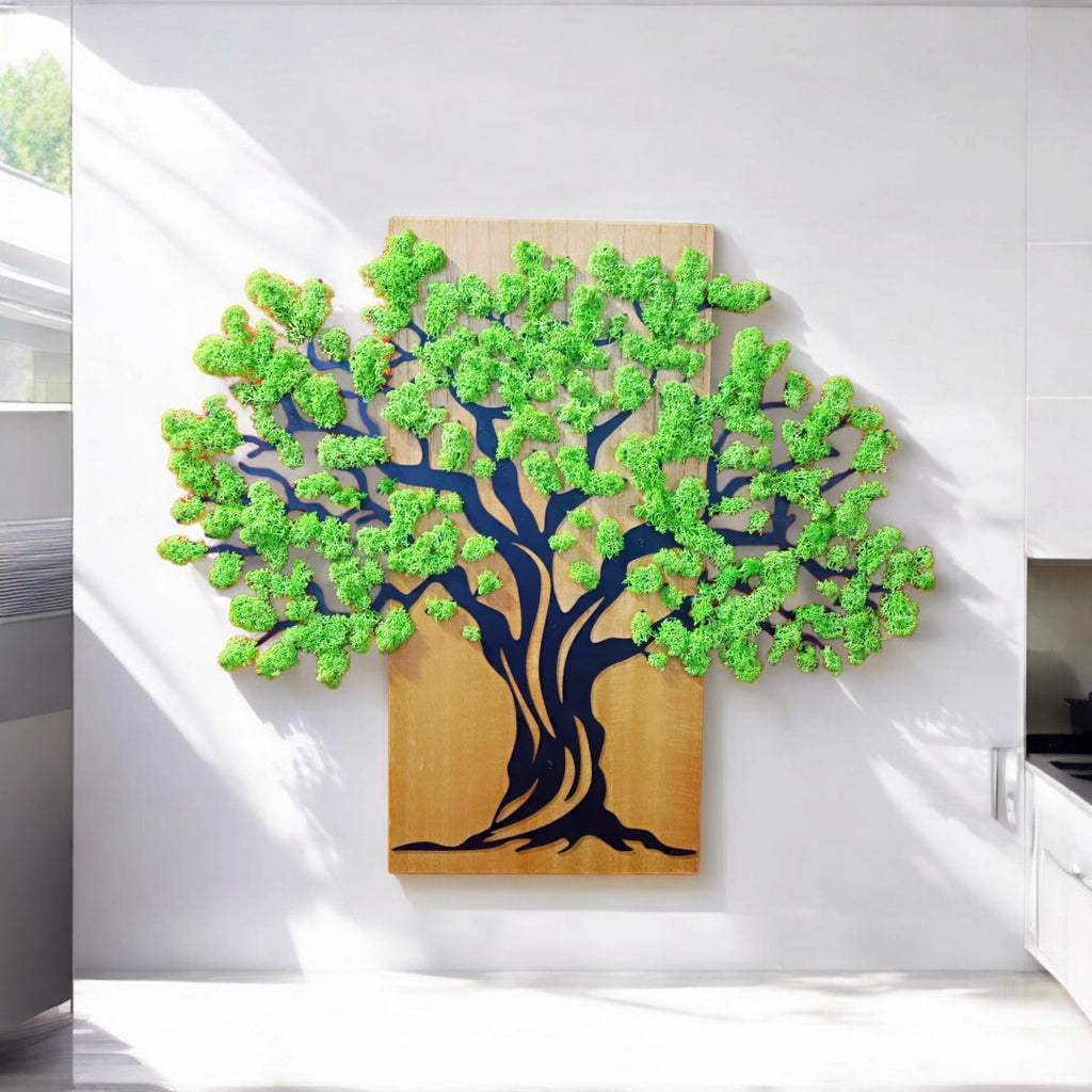 Tableau Végétal Mural « Arbre de Vie » – 75 × 60 cm