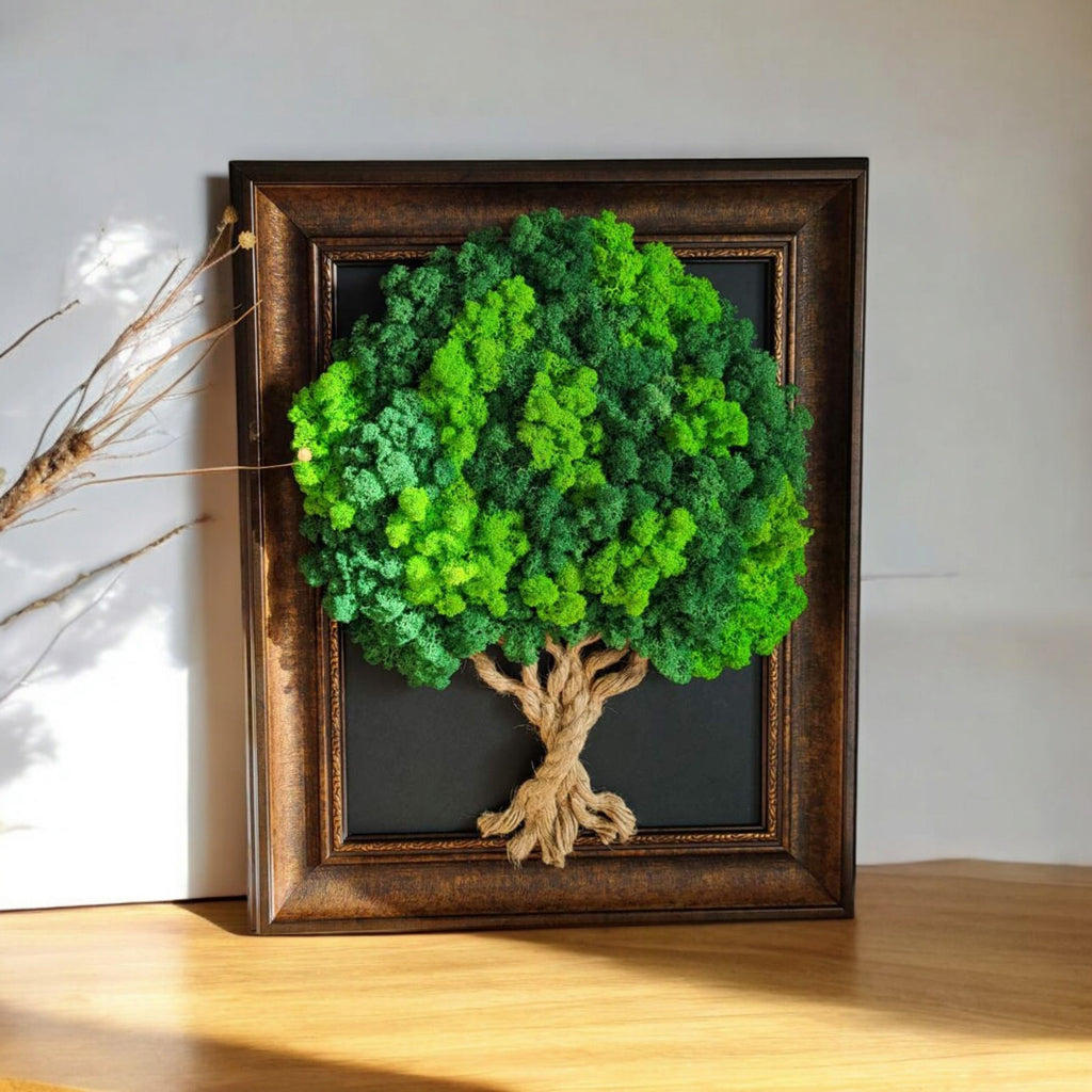 Tableau Végétal « Arbre de Vie » – Style Baroque (55 × 45 cm)