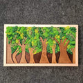 Tableau Végétal « Forêt » – 55 × 32 cm