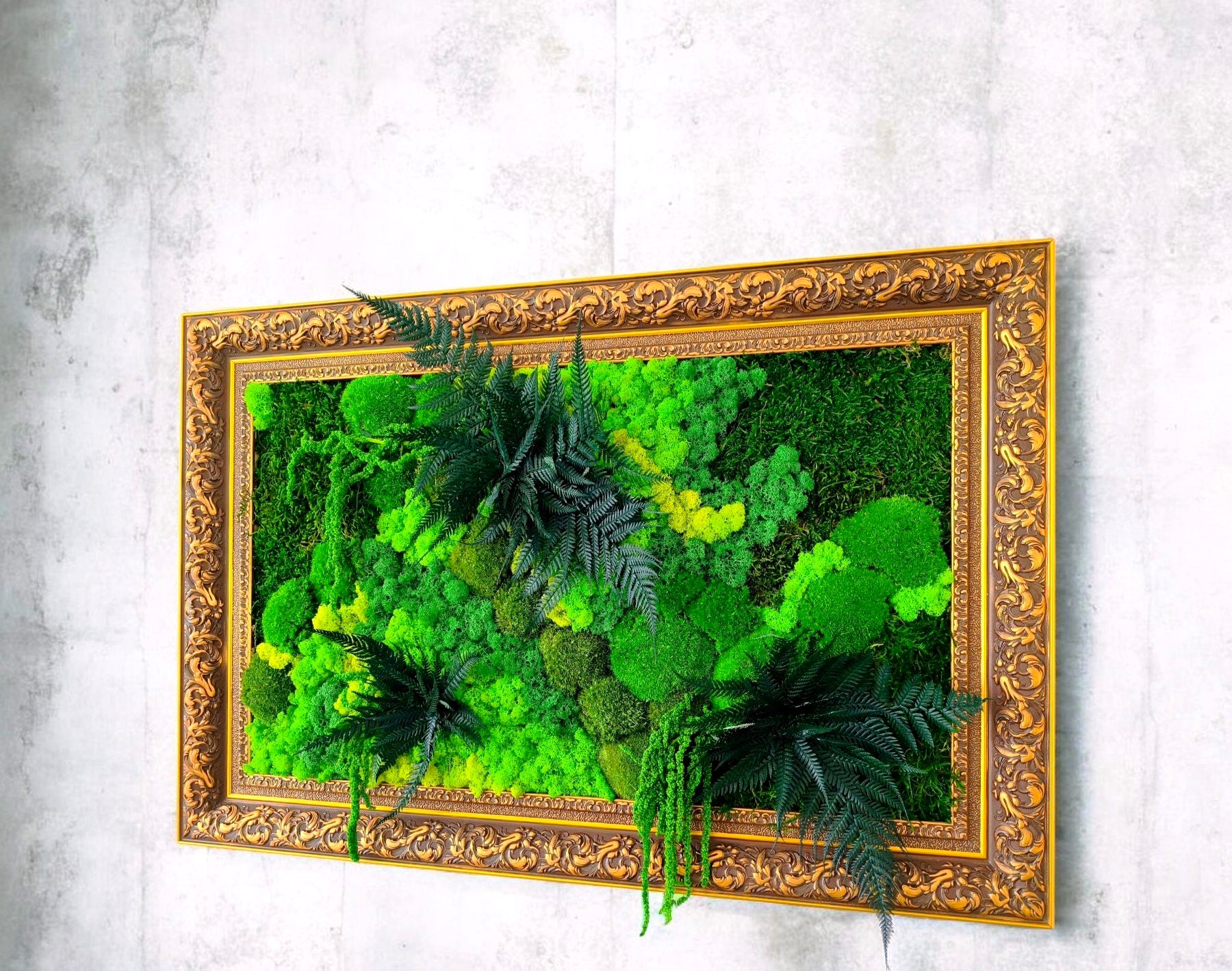 Tableau mural végétal “Oasis” – 90 × 60 cm