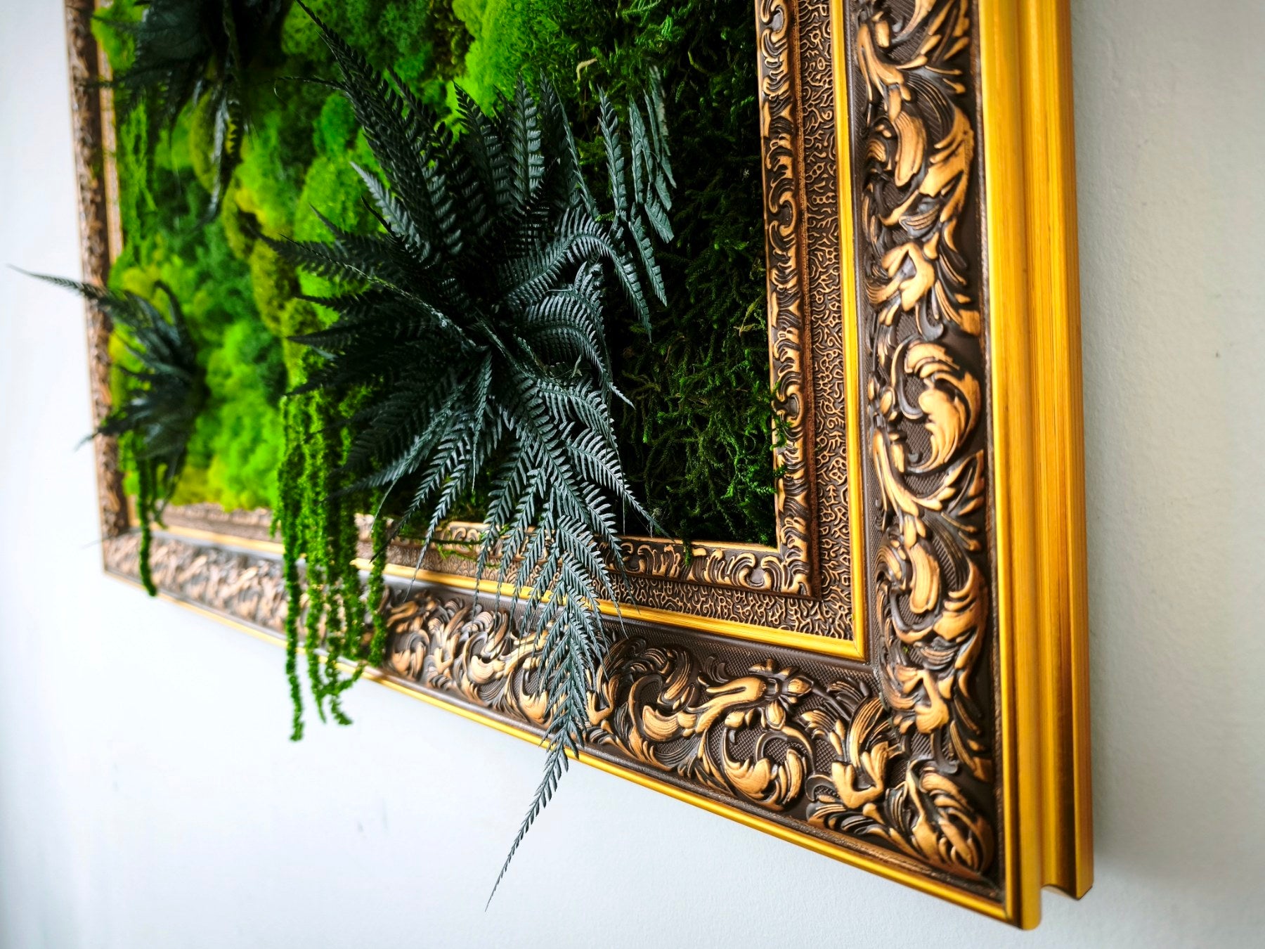 Tableau mural végétal “Oasis” – 90 × 60 cm