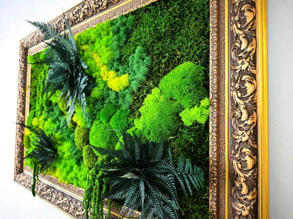 Tableau mural végétal “Oasis” – 90 × 60 cm