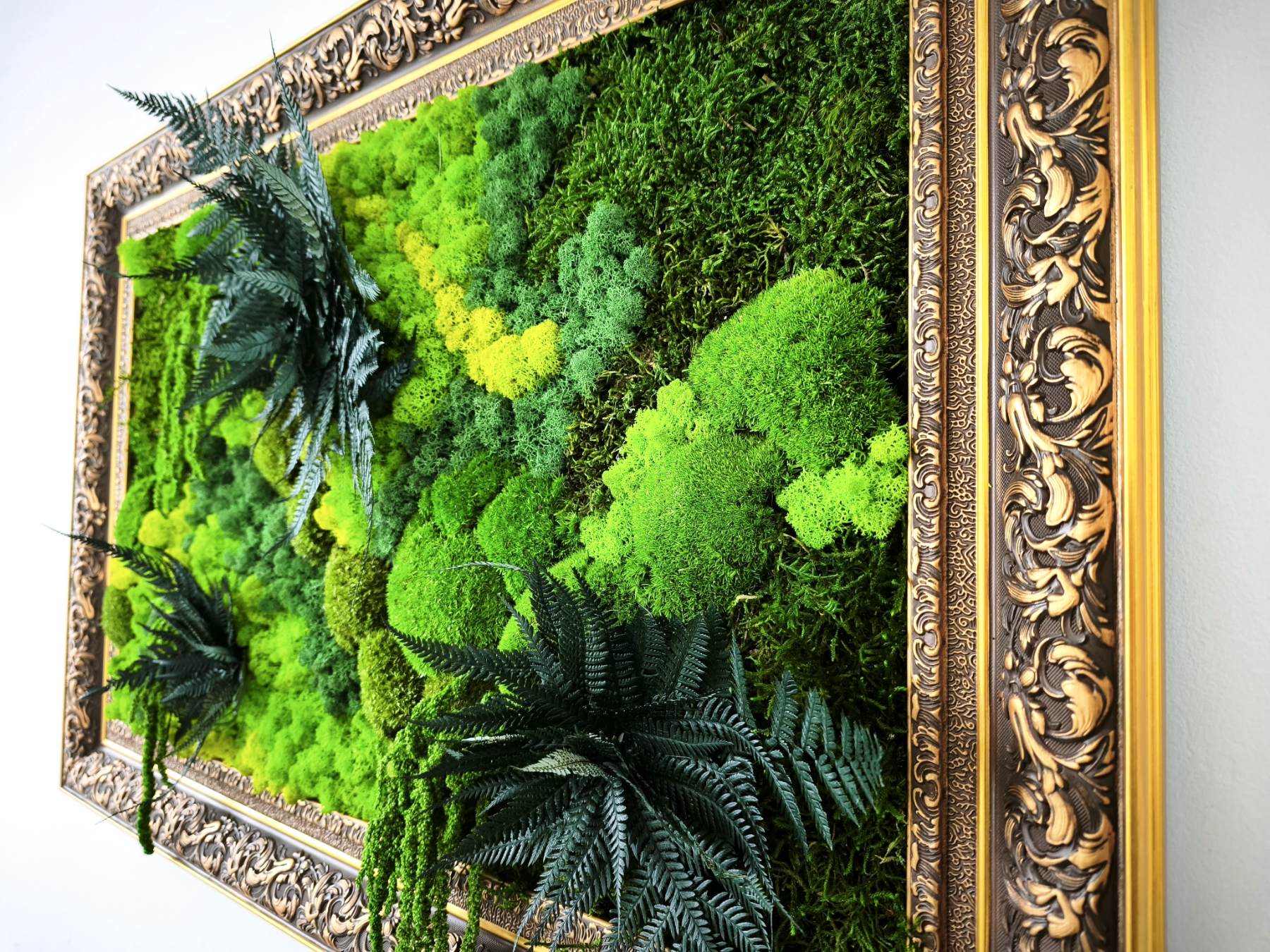 Tableau mural végétal “Oasis” – 90 × 60 cm