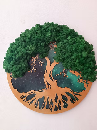 Tableau rond “L’Arbre de Vie” – Ø 40 cm