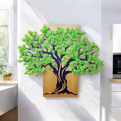 Tableau végétal mural “L’Arbre de Vie” – 75 × 60 cm