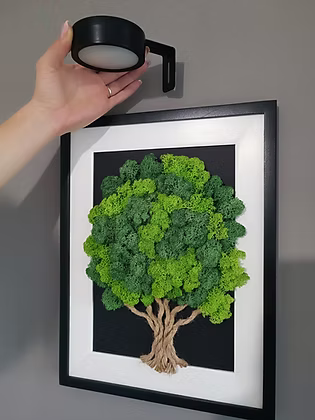 Tableau végétal mural + PROJECTEUR MAGNÉTIQUE OFFERT – 40 × 30 cm