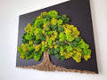 Tableau vivant “Arbre de Vie” – toile noire 60 × 50 cm